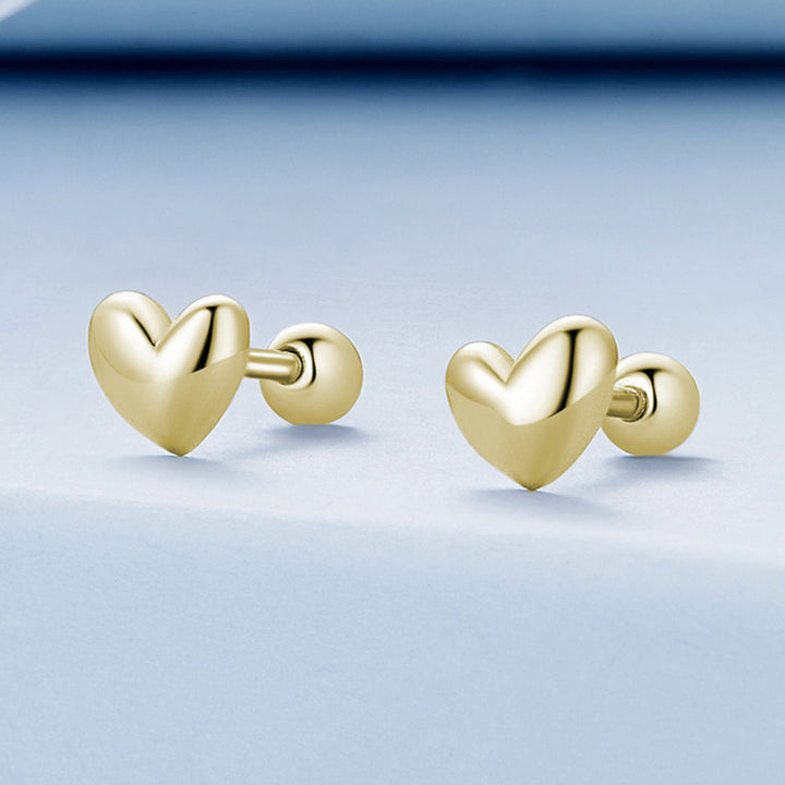 925 Sterling Silver Plated Platinum 5mm Earrings for Women