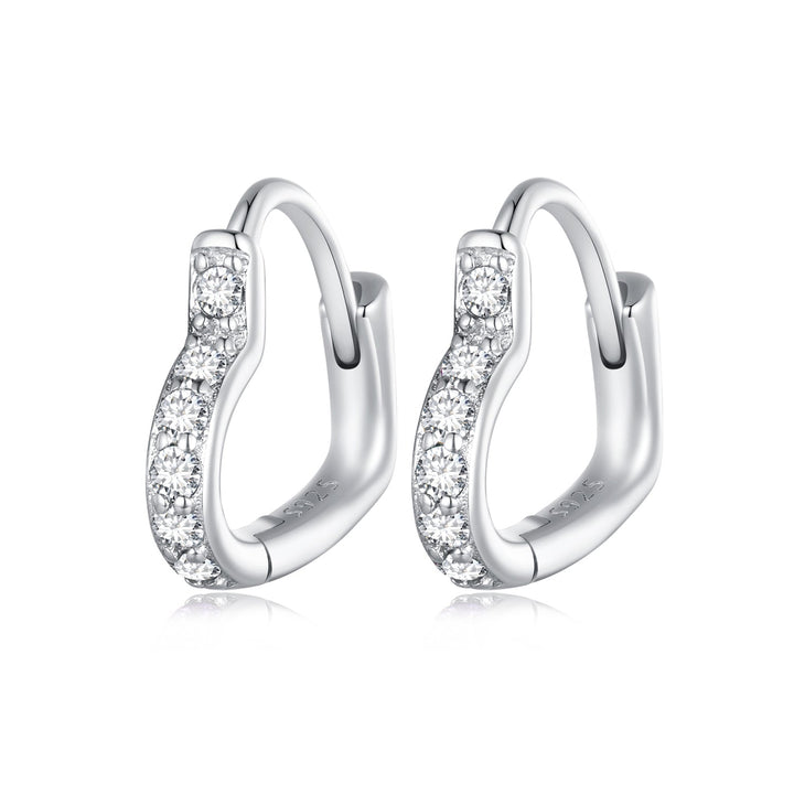 925 Sterling Silver Earrings with Pavé Setting CZ for Women