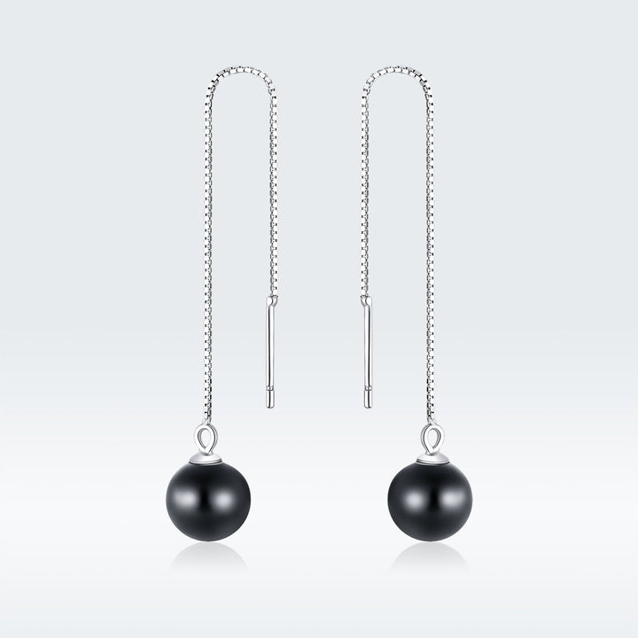 925 Sterling Silver Earrings with Quality Shell Pearl for Women