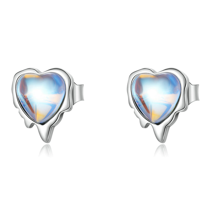 925 Sterling Silver Moonstone Earrings for Women