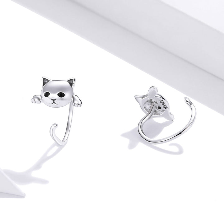 925 Sterling Silver Earrings with Pavé Setting and CZ Stones