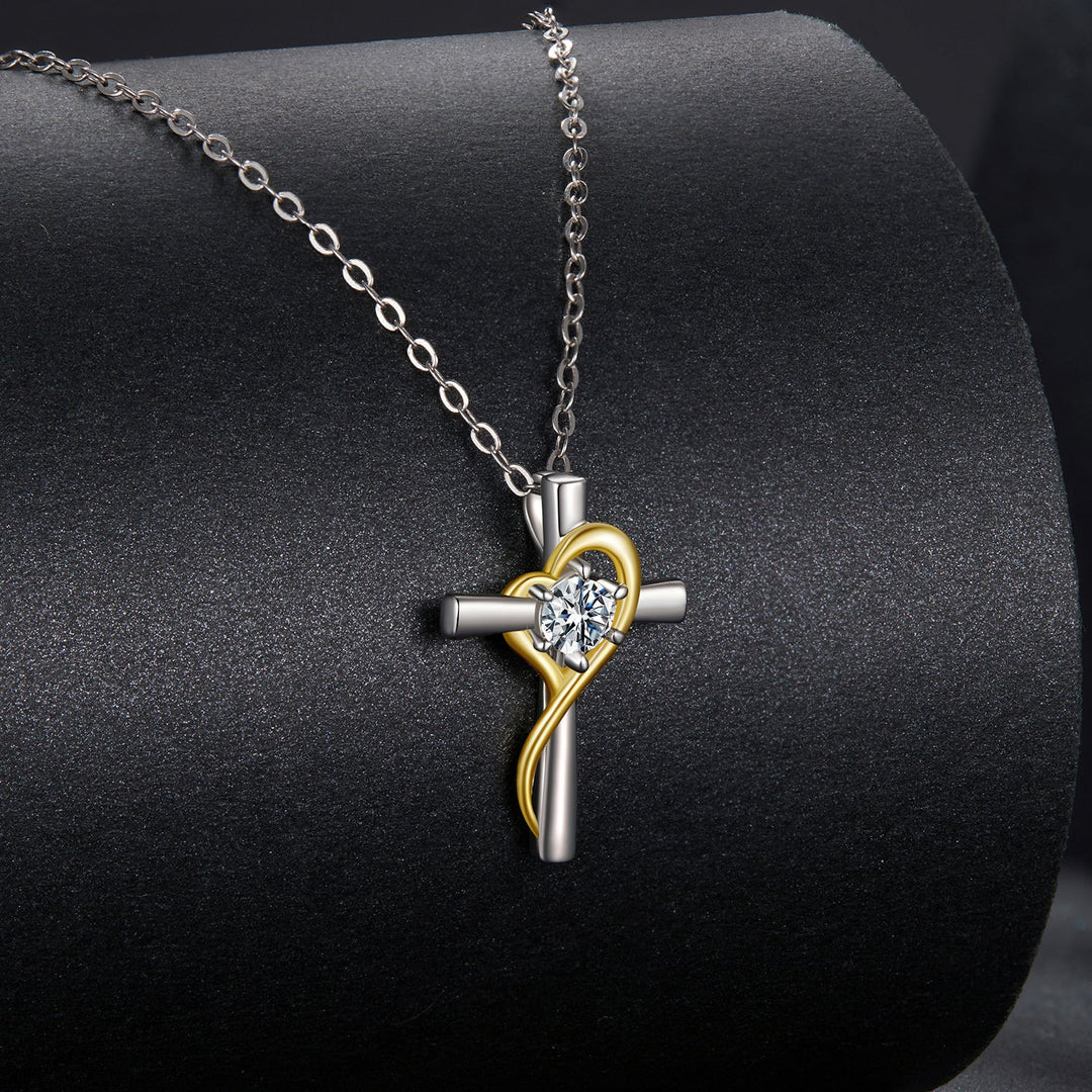925 Sterling Silver 0.20 Carat Moissanite Necklace for Women