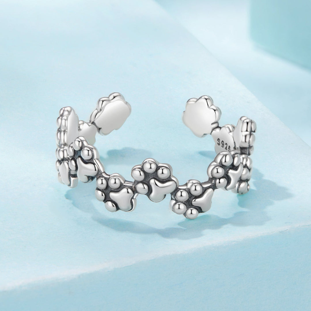 925 Sterling Silver Oxidized Silver 0.44cm Ring for Women
