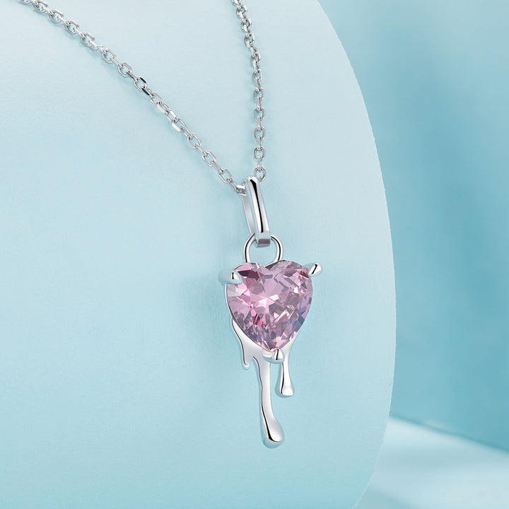 925 Sterling Silver Adjustable Necklace with Pavé Setting CZ &amp; Pendant for Women
