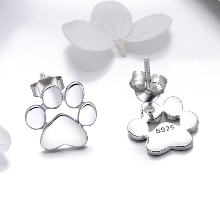925 Sterling Silver Platinum Plated Earrings for Women
