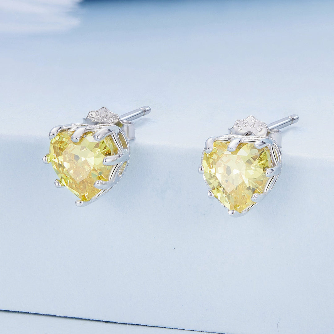 925 Sterling Silver Earrings with Pavé Setting CZ for Women