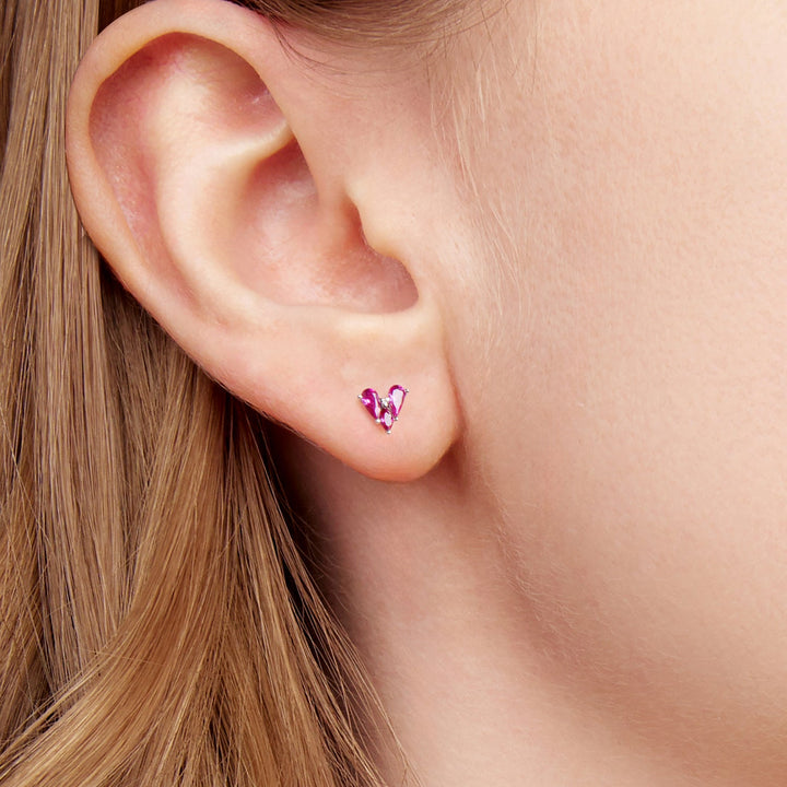 925 Sterling Silver Earrings with Pavé Setting CZ