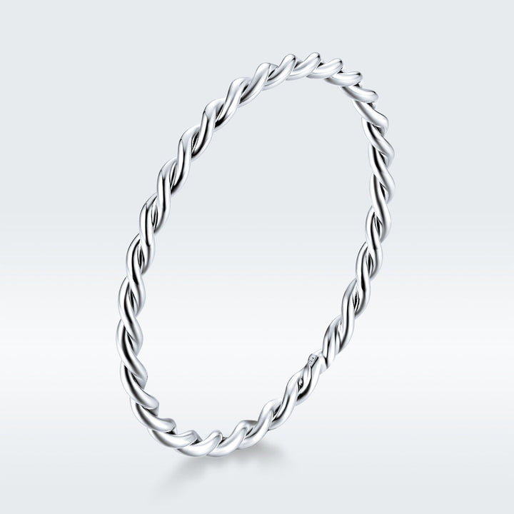 925 Sterling Silver Plated Platinum Ring Size 6.0 for Women