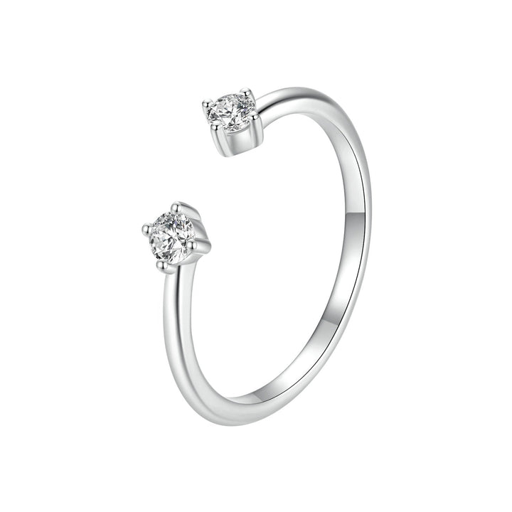 925 Sterling Silver Moissanite Ring Size E for Women