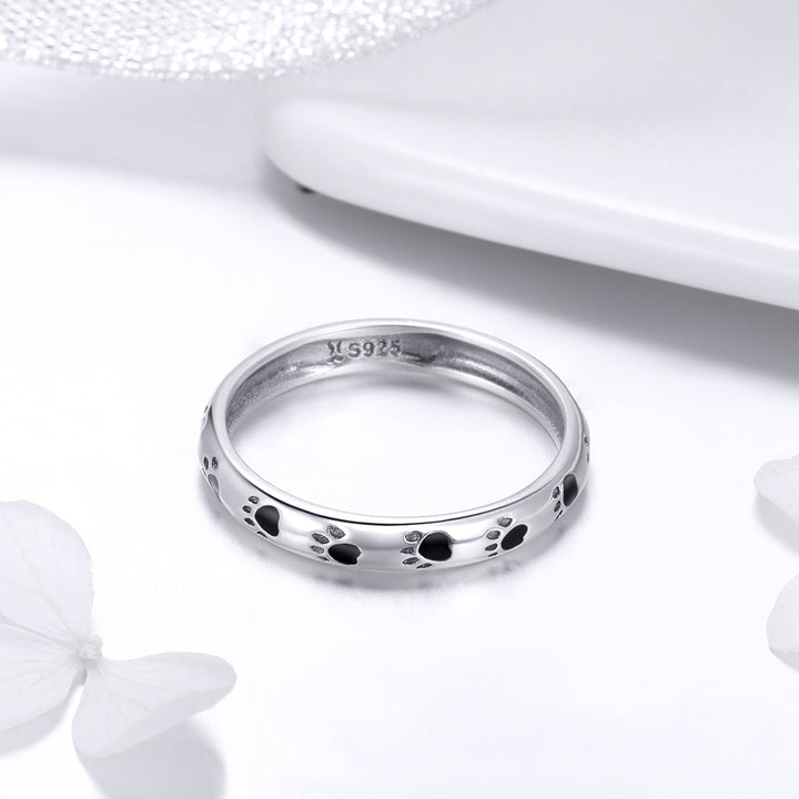 925 Sterling Silver Ring for Women - Size 5.0, Width 0.3cm