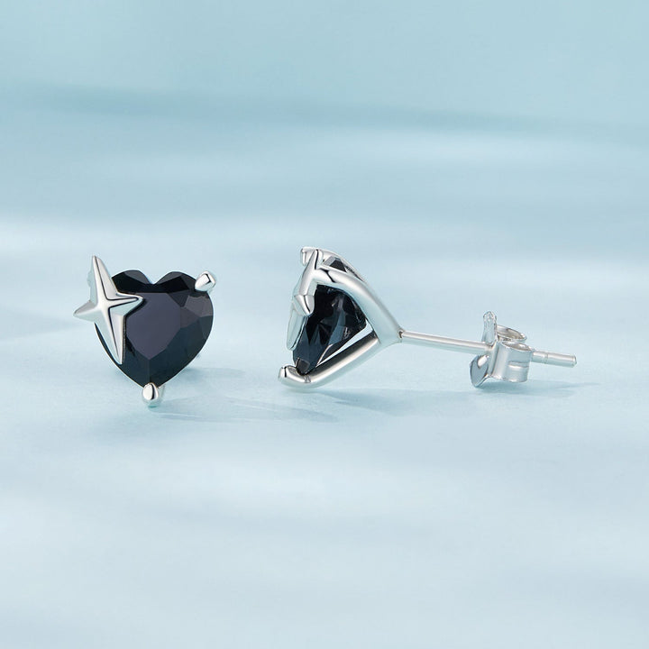 925 Sterling Silver Earrings with Pavé Setting and CZ