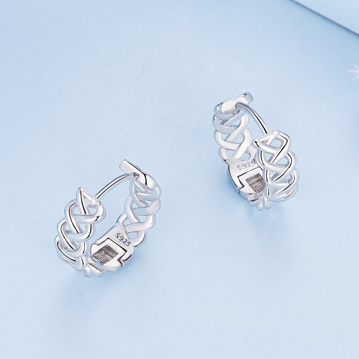 925 Sterling Silver Earrings with Platinum Plating for Women