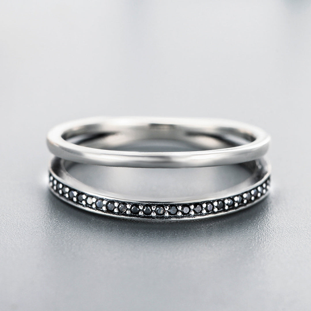 925 Sterling Silver 0.6CM Width Ring Size 6 for Women