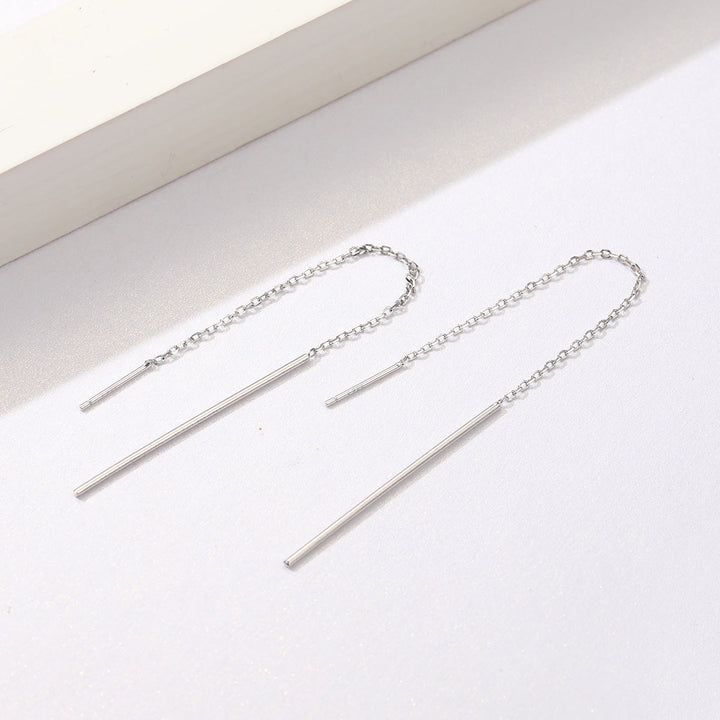 925 Sterling Silver Plated Platinum Earrings