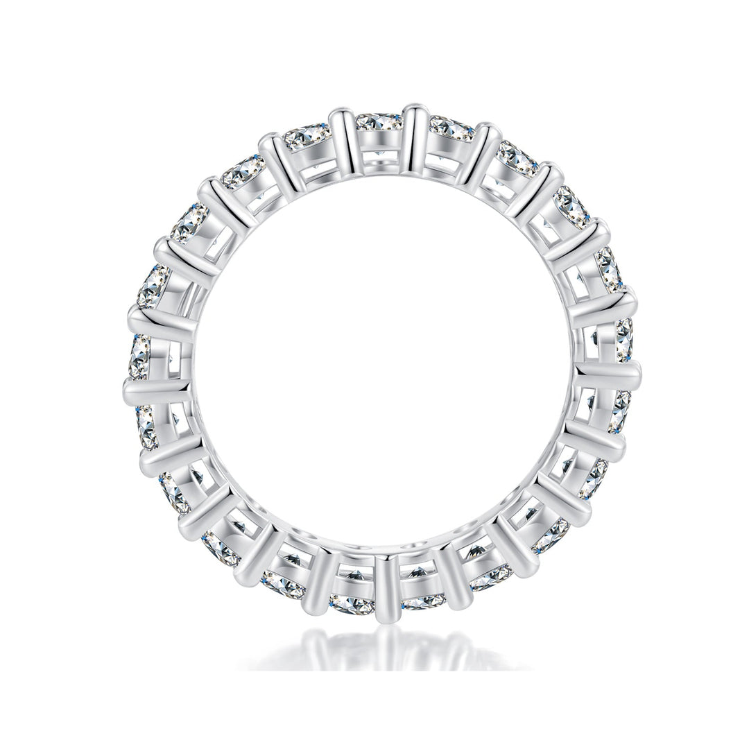 925 Sterling Silver Moissanite 0.1ct Ring Size 6 for Women