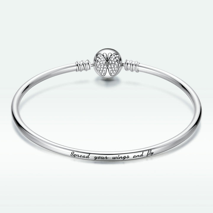 925 Sterling Silver 17.0 cm Oxidized CZ Bracelet for Women