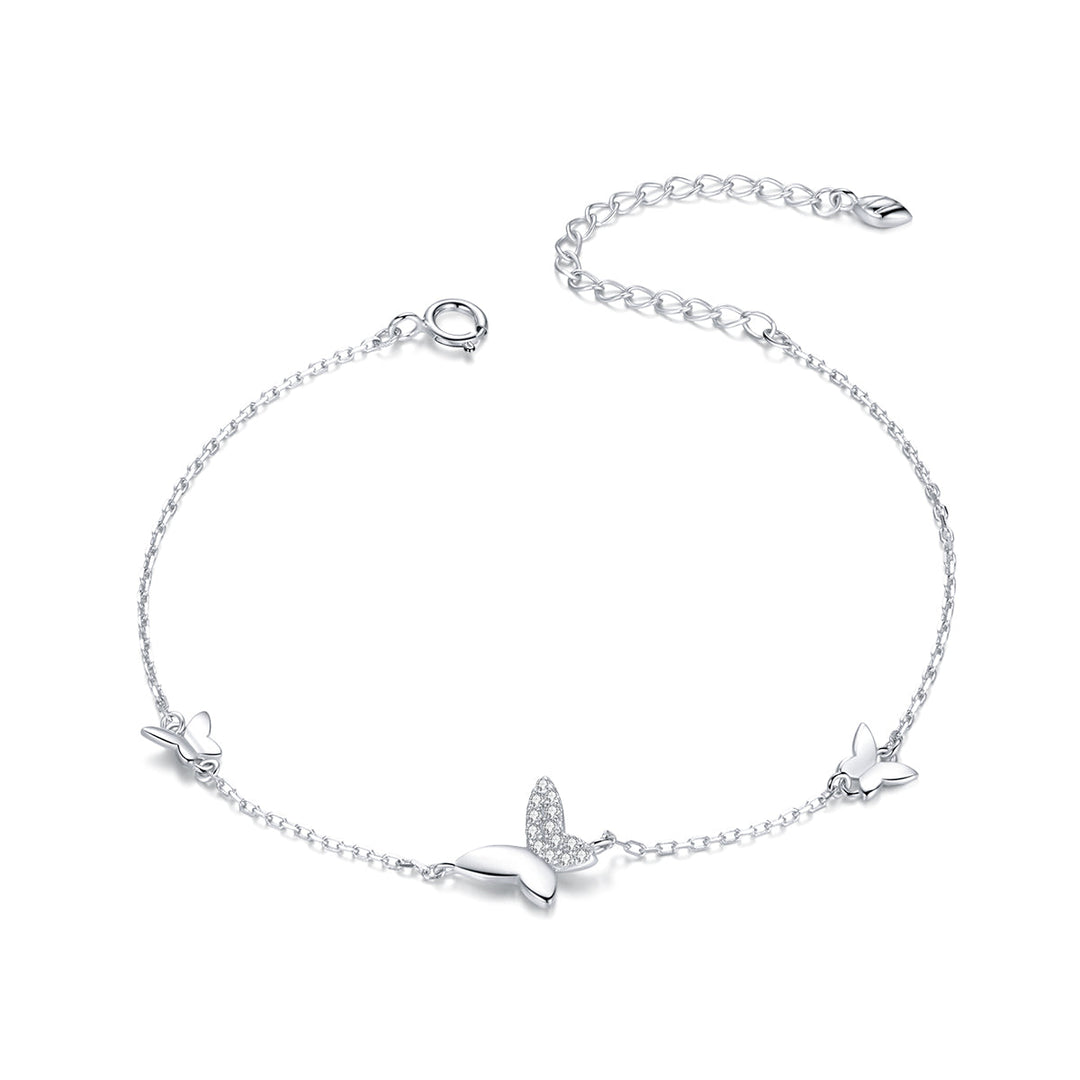 925 Sterling Silver Pavé Setting CZ Bracelet for Women
