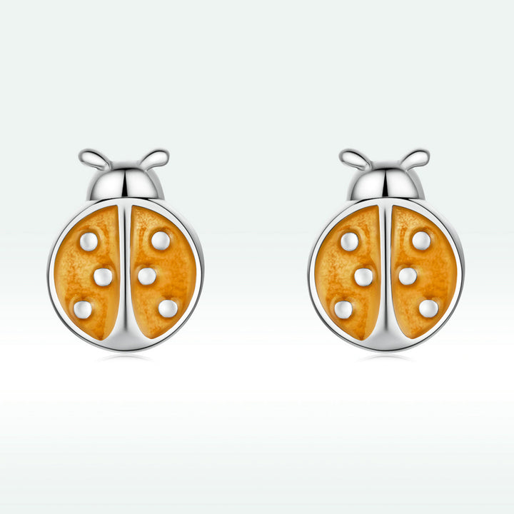 S925 Sterling Silver Enamel Earrings for Women
