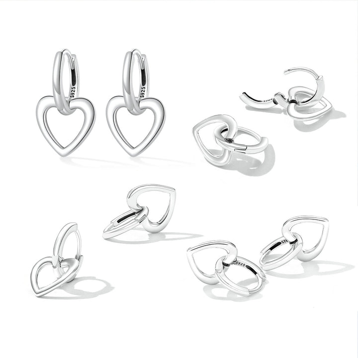 925 Sterling Silver Earrings for Women - Oxidized - 1.9x1.2cm
