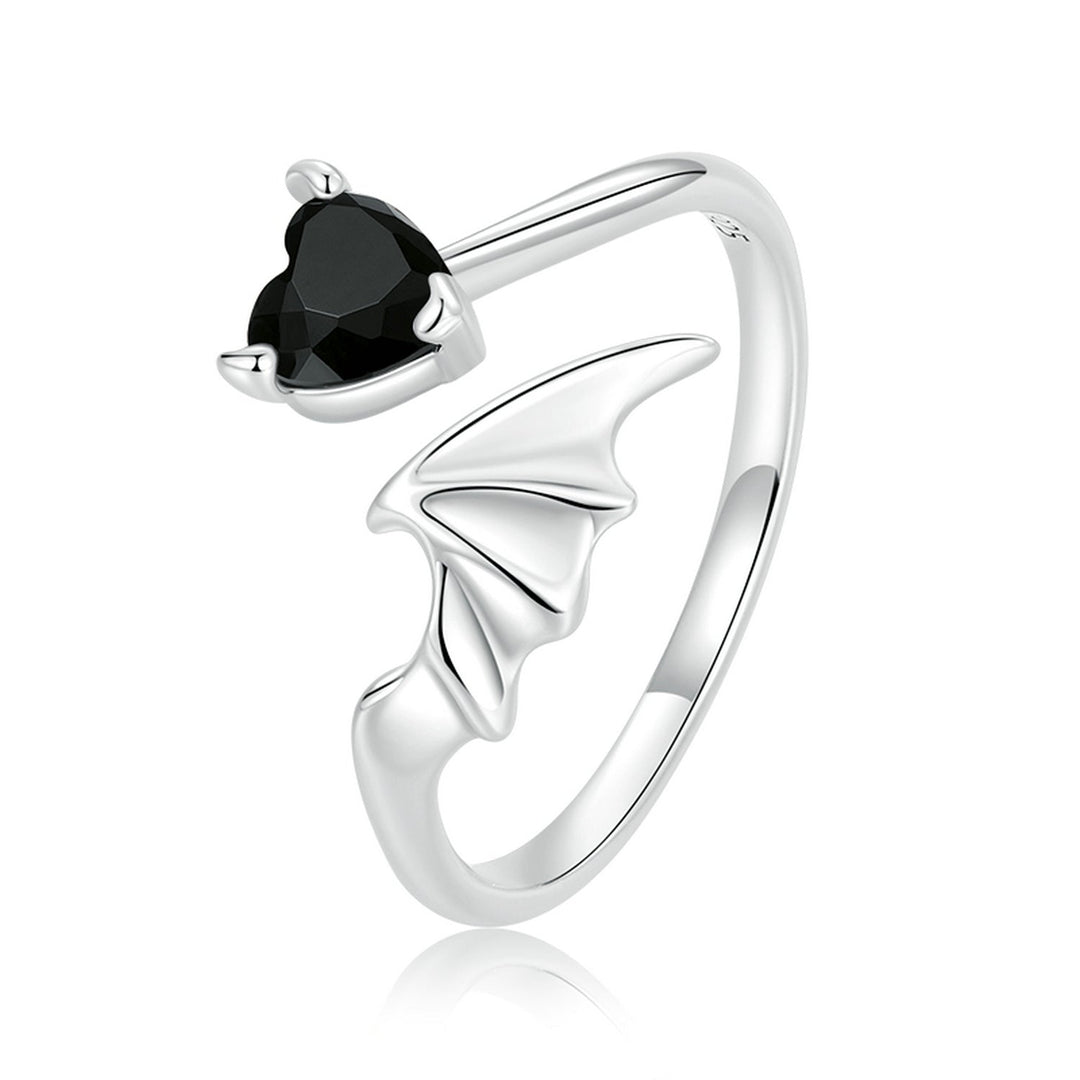 925 Sterling Silver Oxidized Pavé Setting CZ Ring