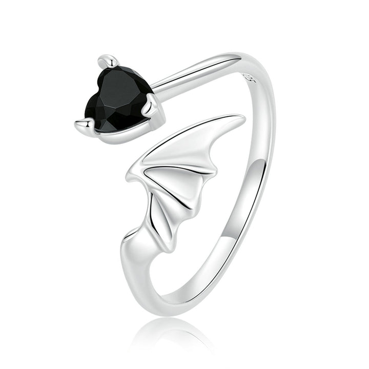 925 Sterling Silver Oxidized Pavé Setting CZ Ring