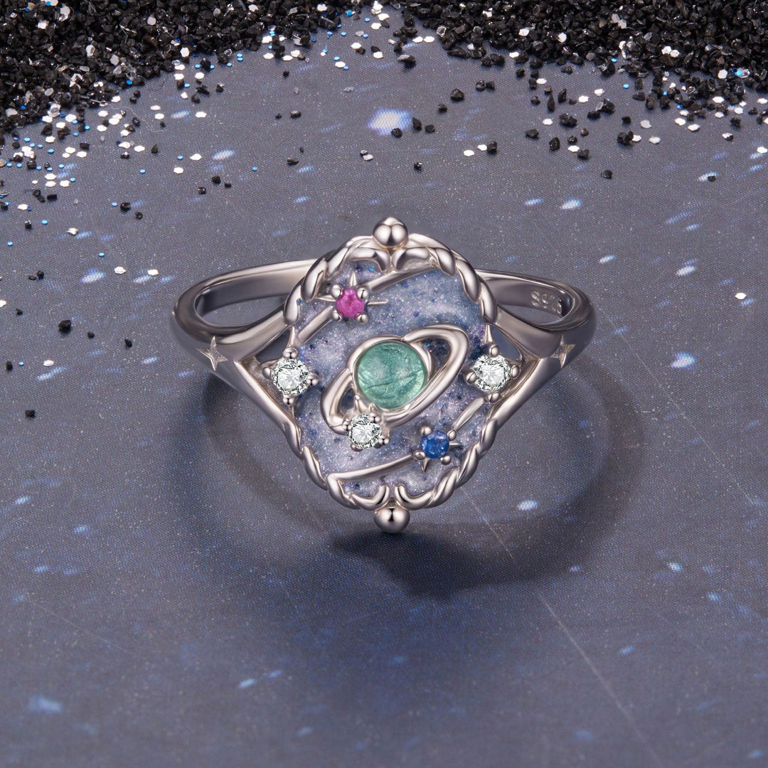 925 Sterling Silver Pendant 1.5*1.2 cm with Enamel and CZ for Women