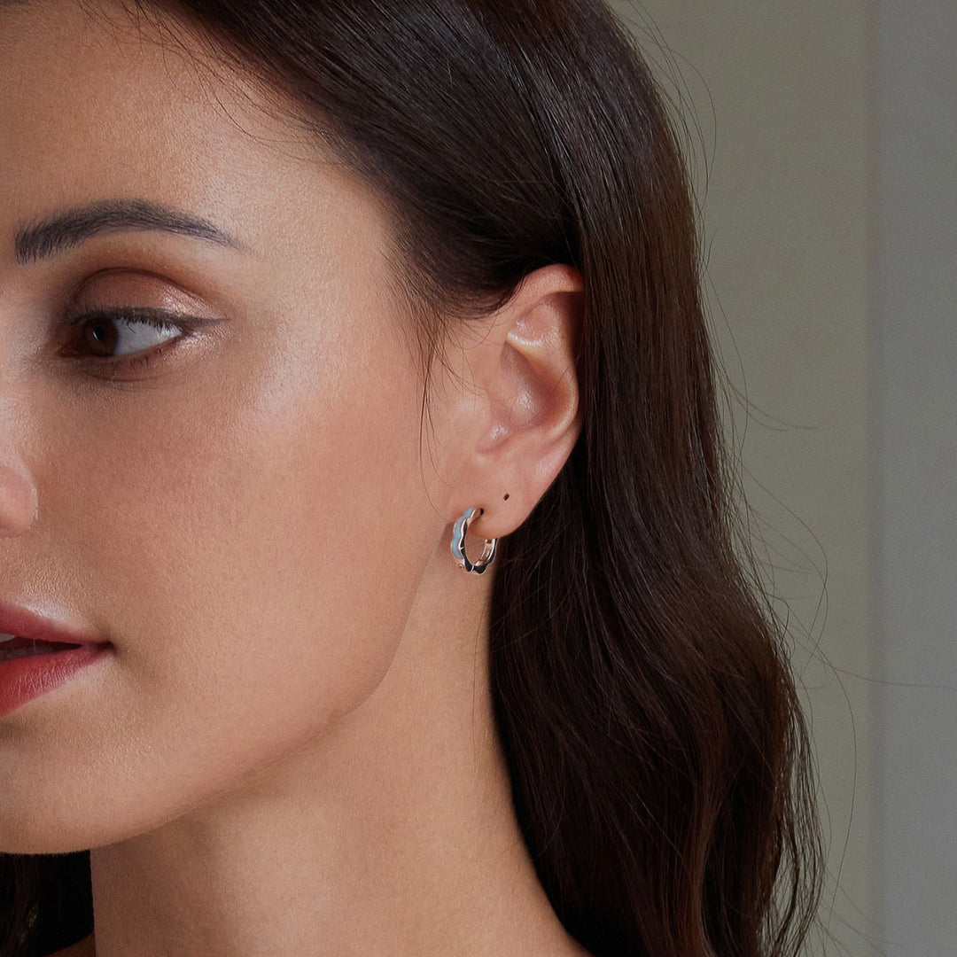 925 Sterling Silver Enamel Plated Earrings for Women