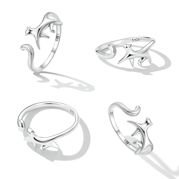 925 Sterling Silver Oxidized Ring for Women