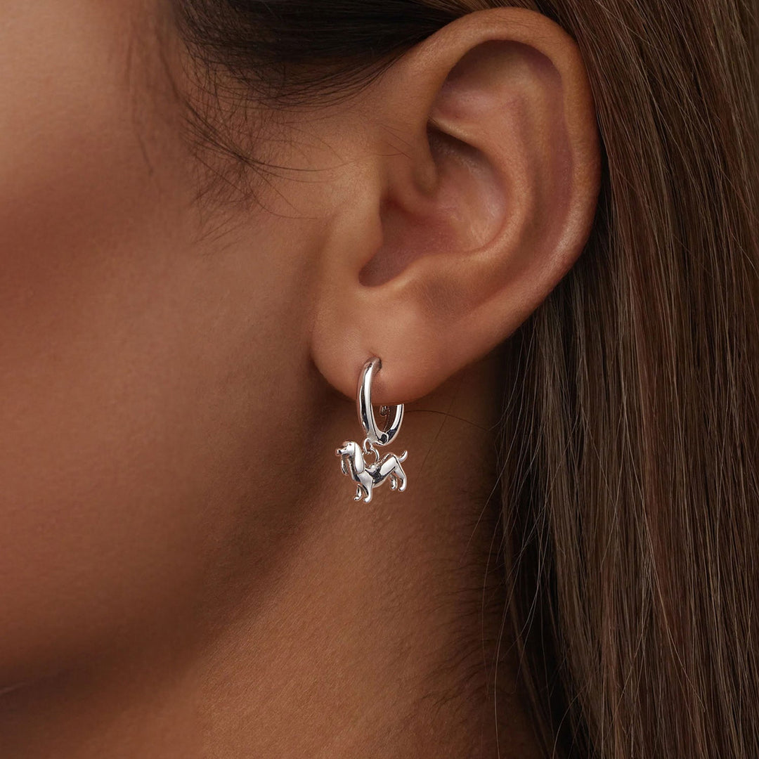 925 Sterling Silver &amp; Plated White Gold Earrings for Women