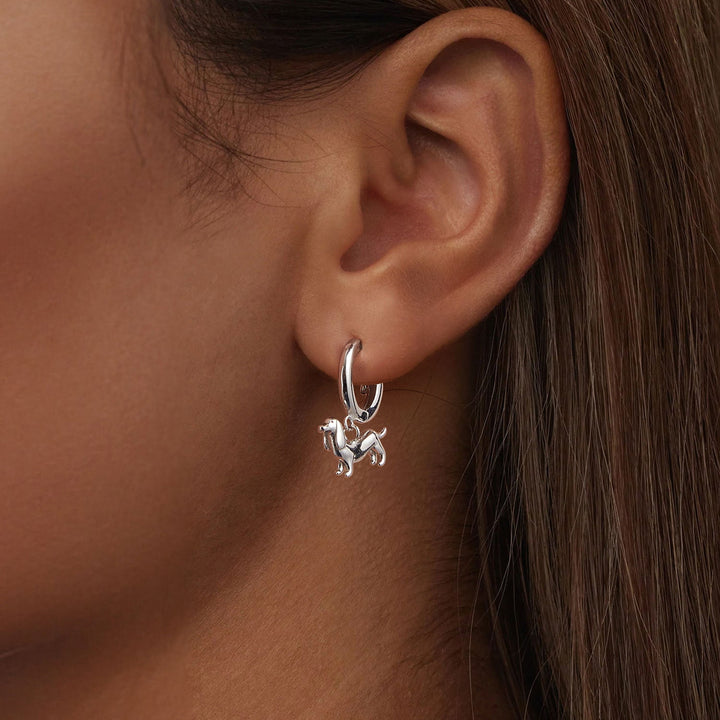 925 Sterling Silver &amp; Plated White Gold Earrings for Women