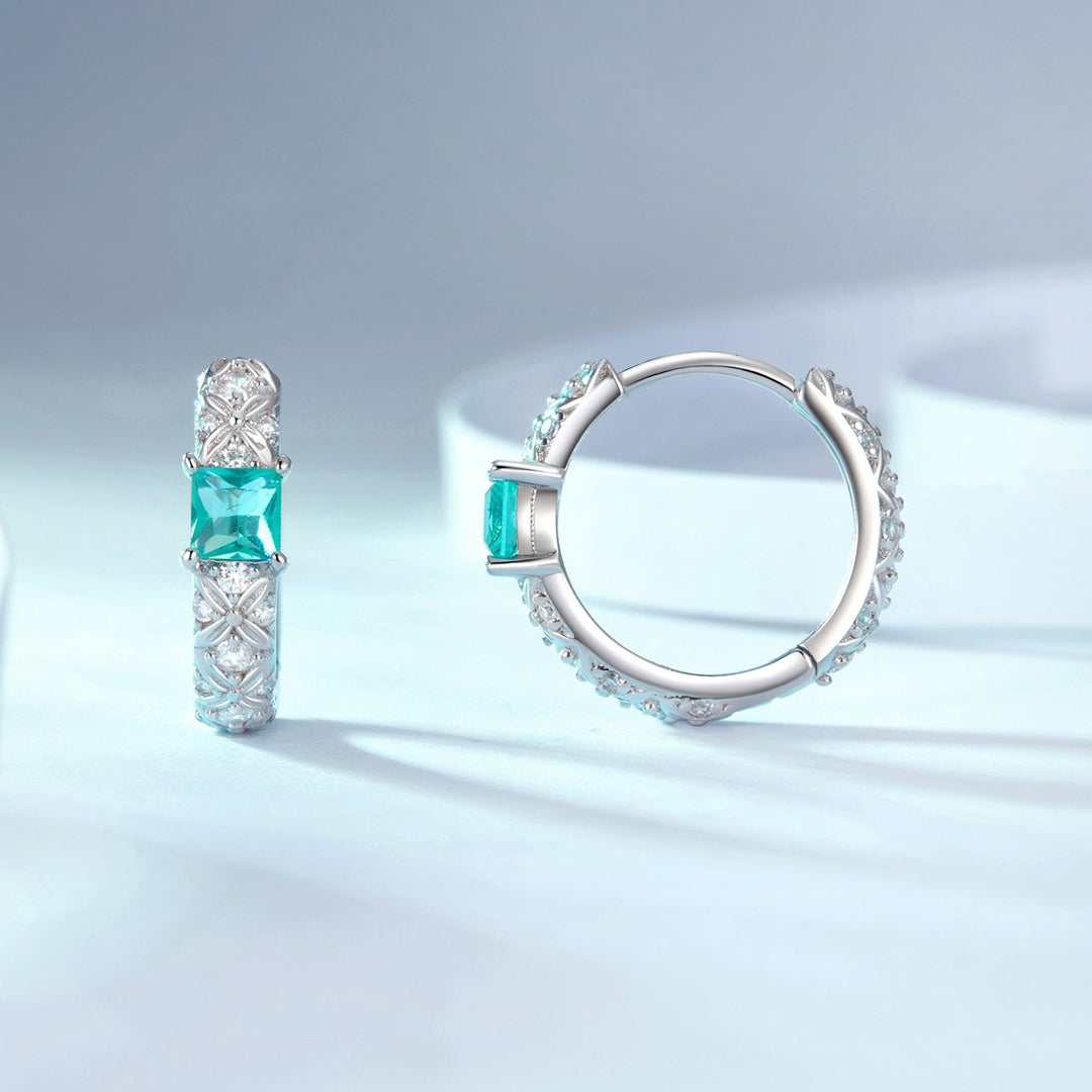 925 Sterling Silver Pavé Setting CZ Earrings for Women