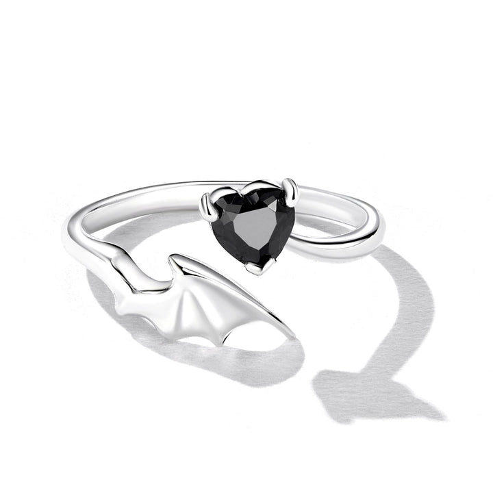 925 Sterling Silver Oxidized Pavé Setting CZ Ring