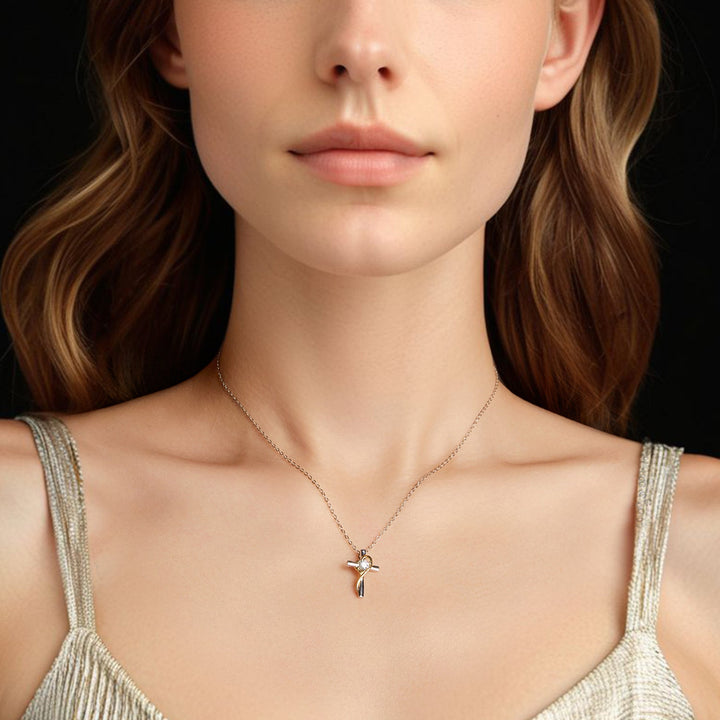 925 Sterling Silver 0.20 Carat Moissanite Necklace for Women