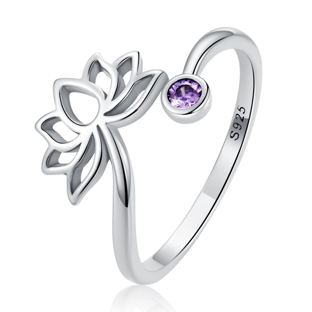 925 Sterling Silver Oxidized Pavé Setting CZ Ring for Women