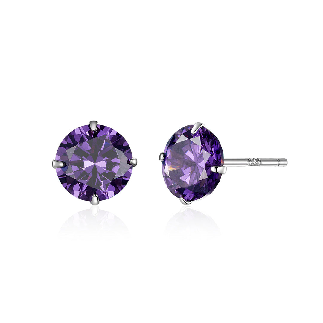 925 Sterling Silver Earrings with Pavé Setting CZ