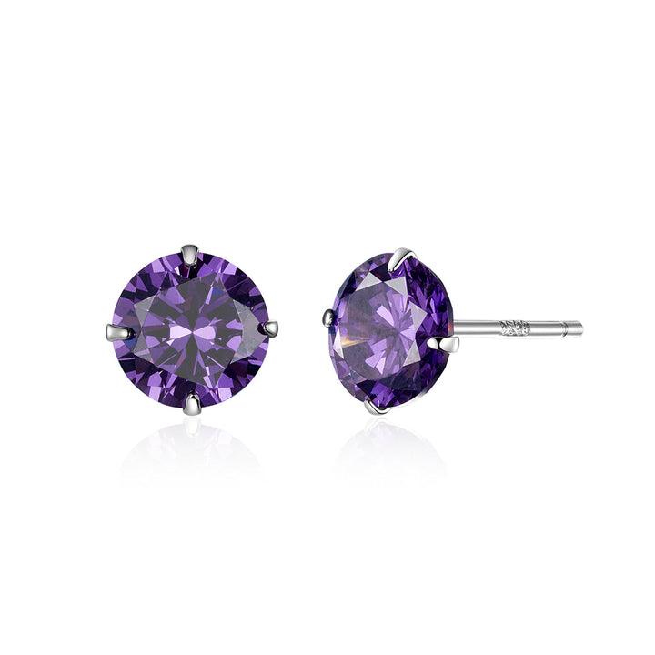 925 Sterling Silver Earrings with Pavé Setting CZ