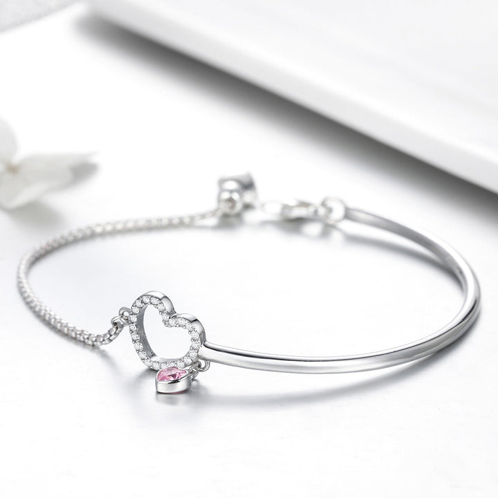 925 Sterling Silver Bracelet 19cm for Women
