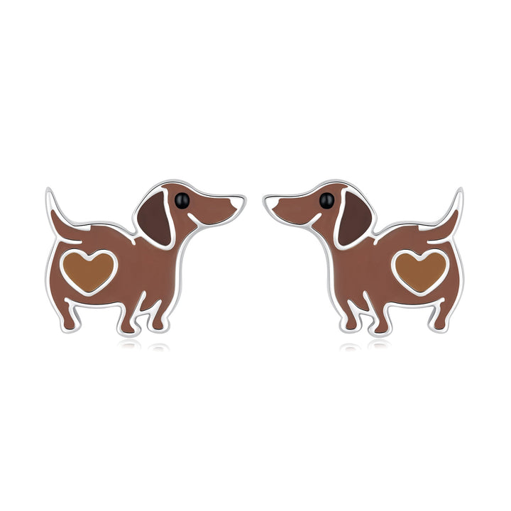 925 Sterling Silver Enamel Oxidized Earrings for Women