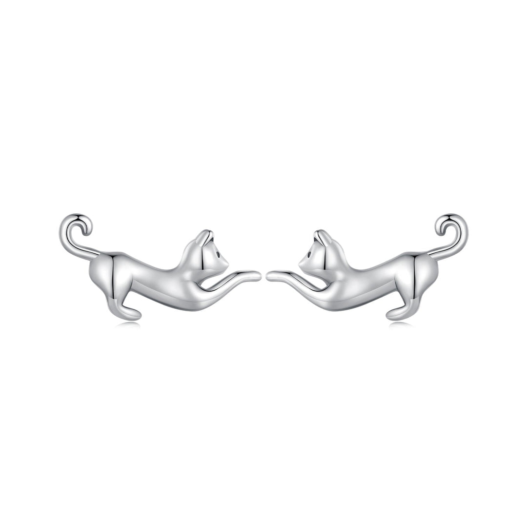 925 Sterling Silver Oxidized Earrings - 7*11mm for Women