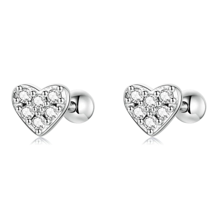 925 Sterling Silver Earrings with Pavé Setting CZ