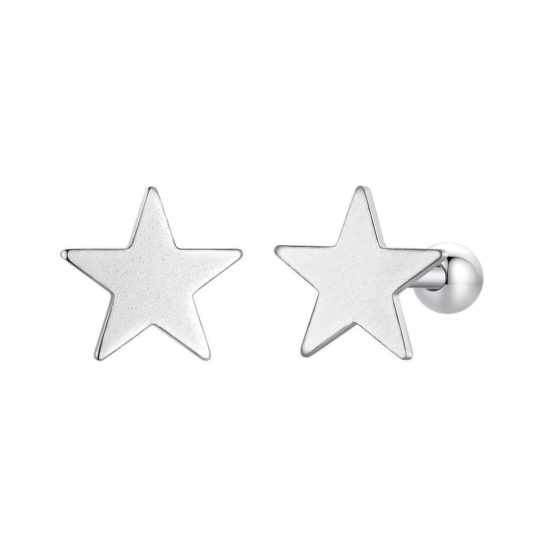 925 Sterling Silver Earrings 0.7cm