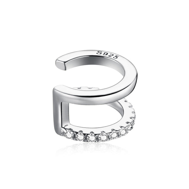 925 Sterling Silver Plated Platinum CZ Earrings for Women