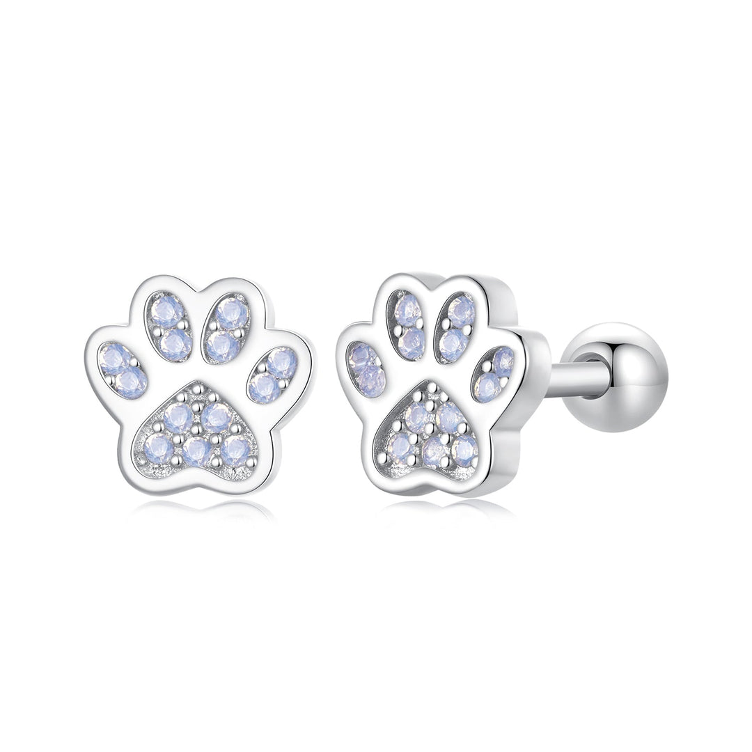 925 Sterling Silver Nano Opal Stone Earrings 6mm