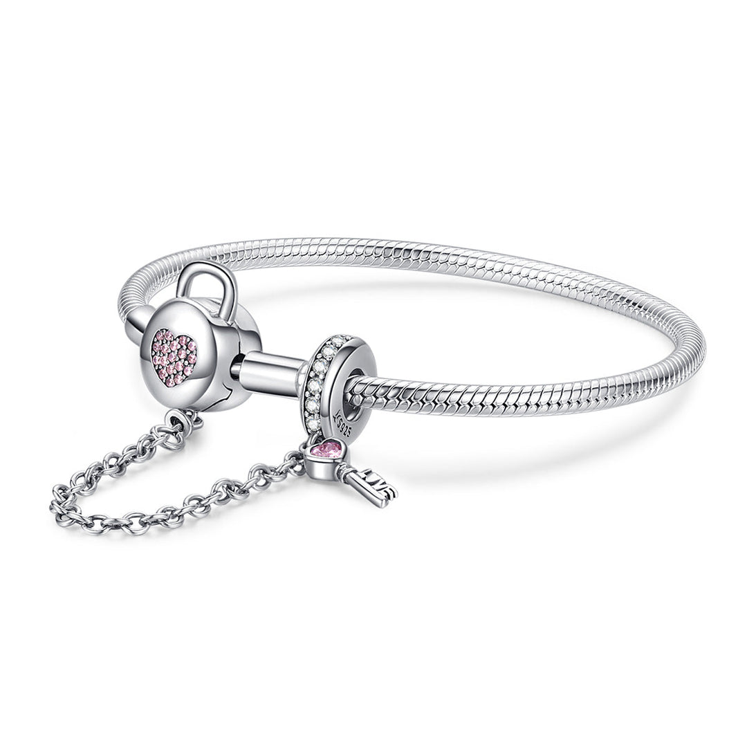 925 Sterling Silver Bracelet 17cm for Women