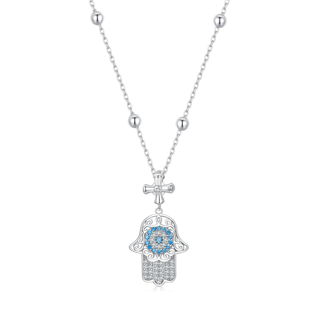 925 Sterling Silver Necklace with Pavé Setting CZ - 400mm Length