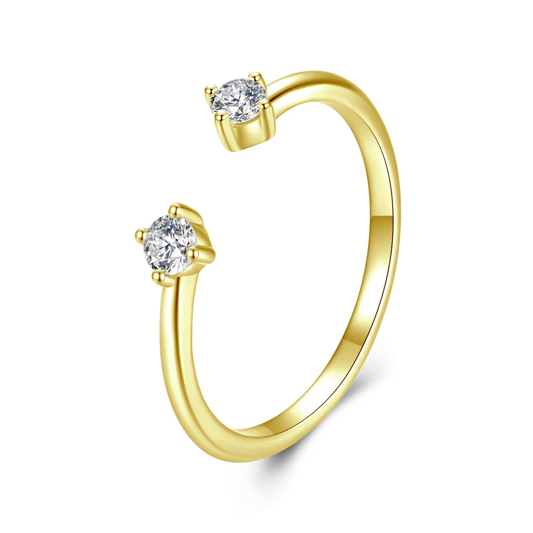 925 Sterling Silver Moissanite Ring Size E for Women