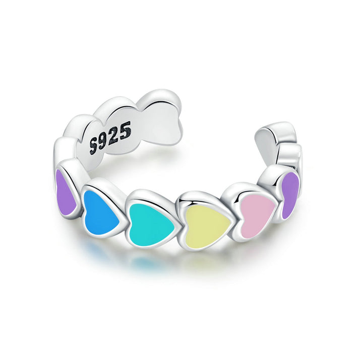 925 Sterling Silver Enamel Oxidized Silver Earrings