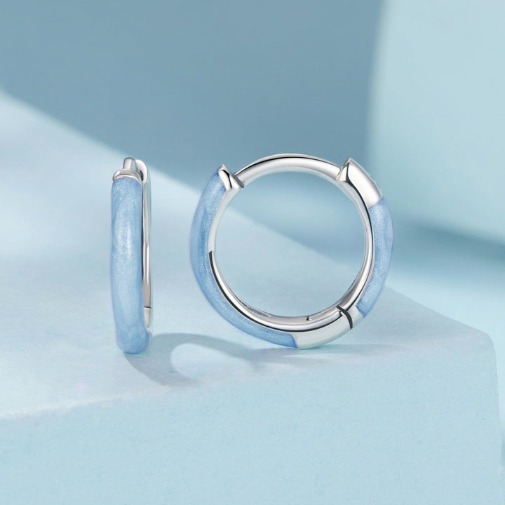 925 Sterling Silver Enamel Oxidized Earrings for Women