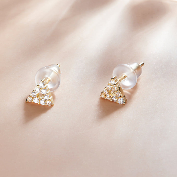 925 Sterling Silver &amp; Plated Gold CZ Earrings for Women