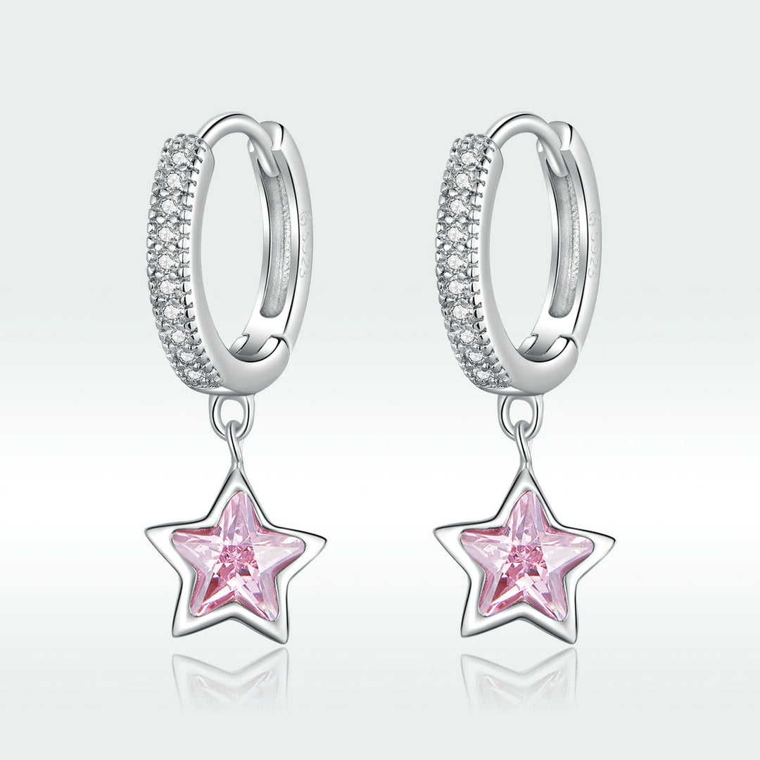 925 Sterling Silver Earrings with Pavé Setting CZ for Women